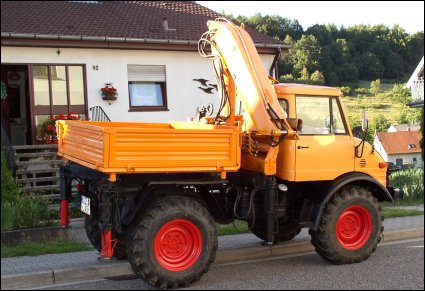 1972 Unimog 406 with a Hiab 550 Crane